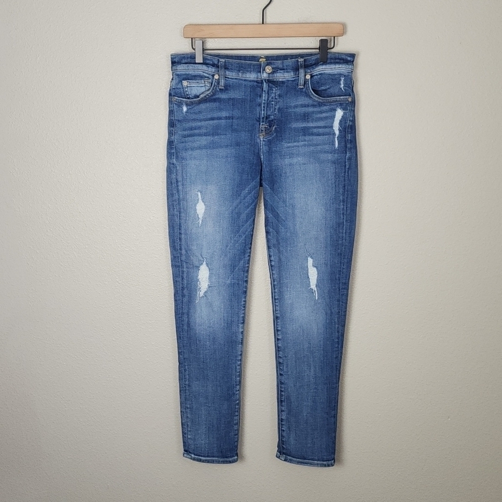 7 For All Mankind Josefina Skinny Boyfriend Jeans